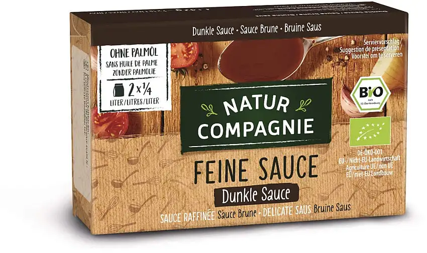 Natur Compagnie Bio Dunkle Sauce feinkörnig (6 x 42 gr)