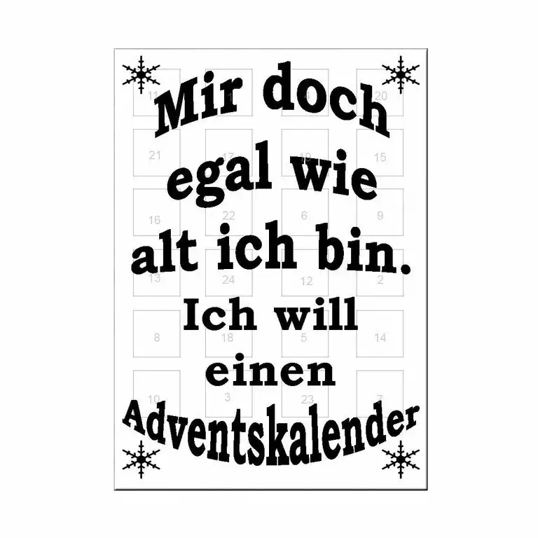 Lieblingsmensch Adventskalender - Mir doch egal wie alt ich bin