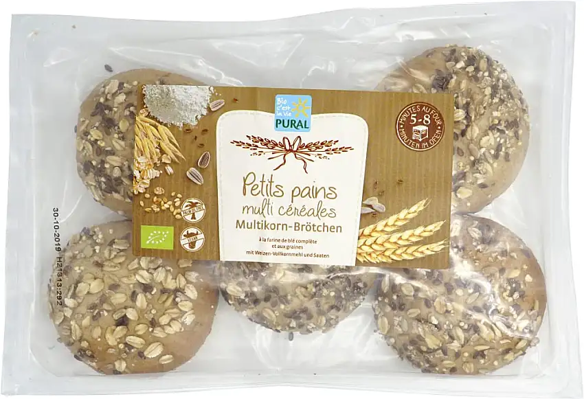 Pural Multikorn-Brötchen zum Aufbacken (275 g)