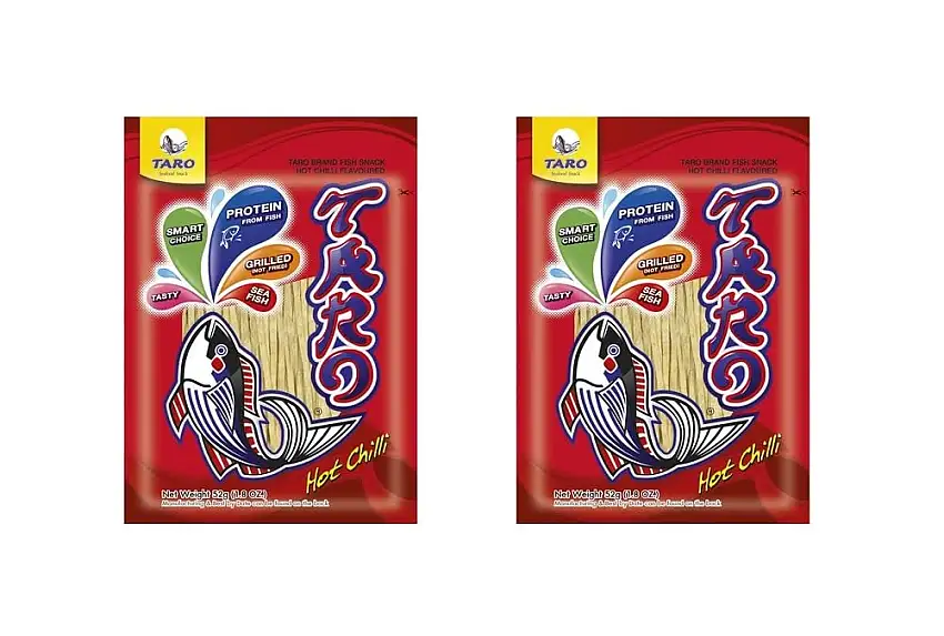 Pamai Pai® Fisch Snack Hot Chili Doppelpack: 2 x 52g Knabberei scharf