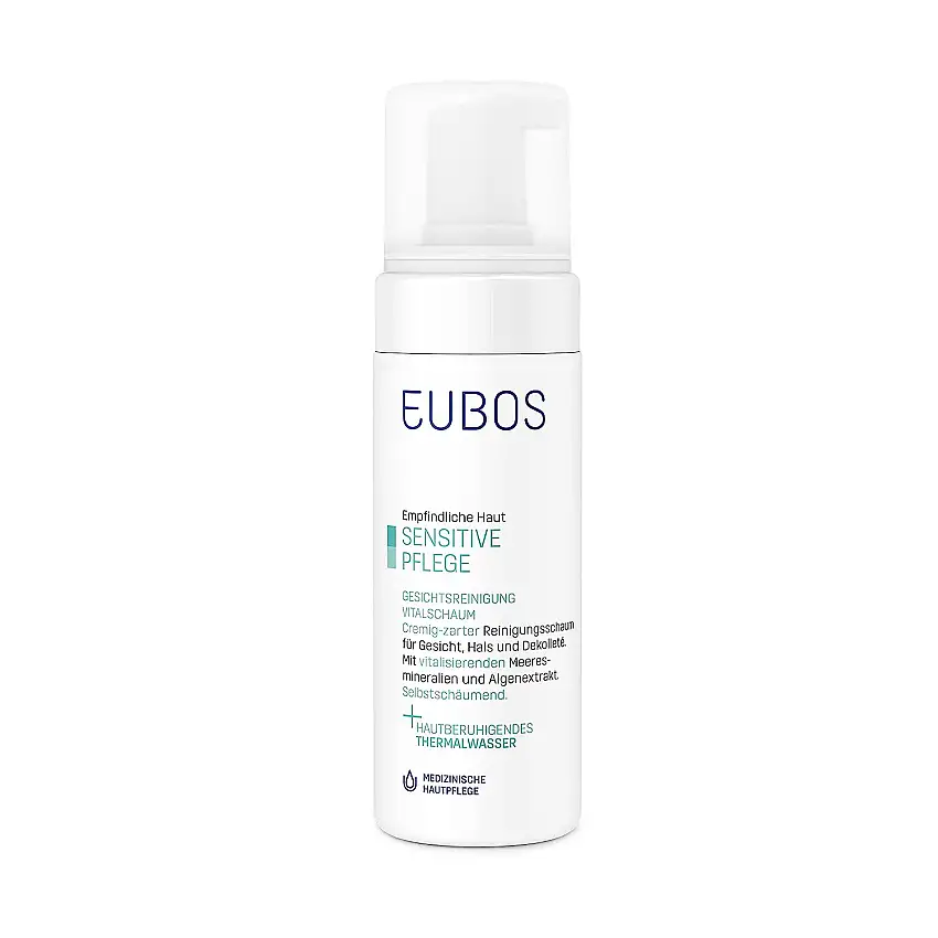 Eubos | Gesichtsreinigung Vital - Schaum| 150ml | für alle Hauttypen | Hautverträglichkeit dermatologisch bestätigt