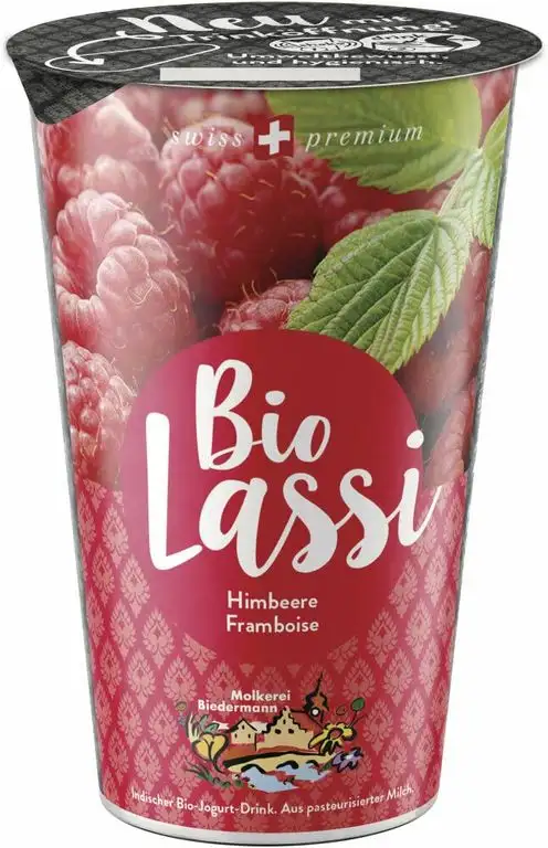 Molkerei Biedermann Bio Bio Lassi Himbeere (6 x 230 gr)