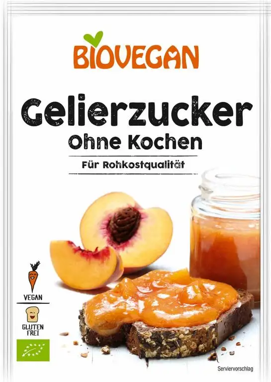 Biovegan Bio Gelierzucker ohne Kochen (6 x 115 gr)
