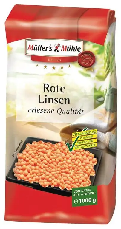 Müller's Mühle - Rote Linsen - 1000g