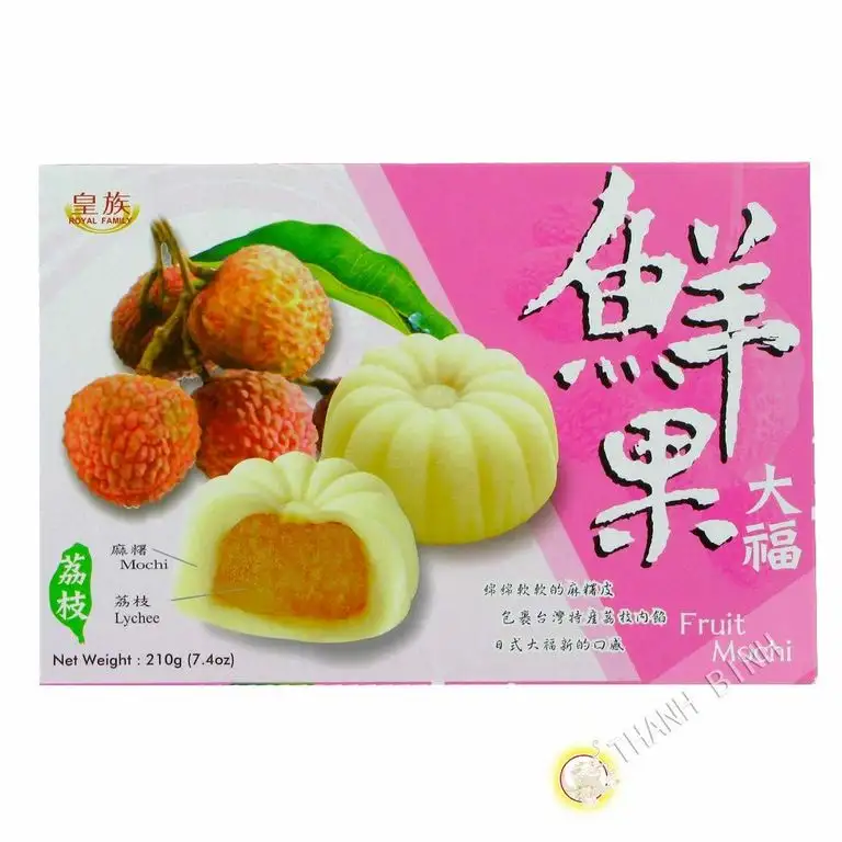 Mochi japanischer litschi-ROYAL FAMILY-210g China - Pack 6 stück