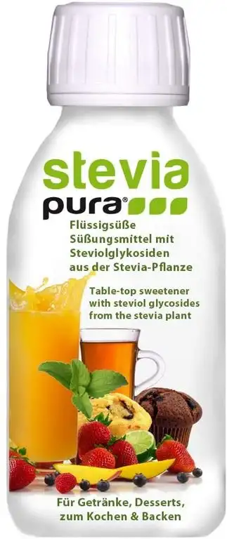 steviapura | Stevia flüssig Tafelsüße 1 x 150ml - OHNE FRUCTOSE - Natürlicher flüssiger Zuckerersatz mit Steviolglycosiden aus Stevia Blättern