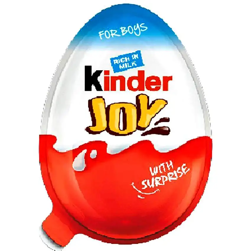 2 Boxes (6 Eggs) Surprise Chocolate JOY for BOY by Kinder Joy