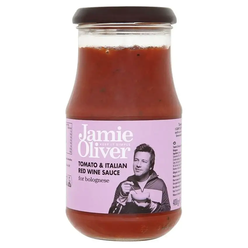 Jamie Oliver für Sauce Bolognese - Tomaten und italienischer Rotwein (400 g) - Packung mit 2