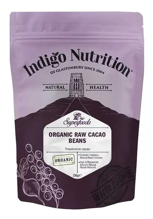 Indigo Herbs Rohe Bio Kakaobohnen 250g