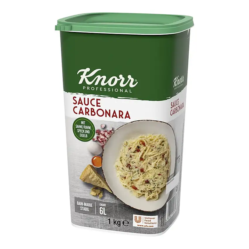 Knorr Sahne Sauce Carbonara 1 kg, 1er Pack (1 x 1 kg)