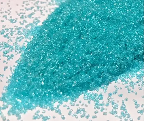 bunter Zucker Türkis 100g Dekorzucker Glitzerzucker auch für Zuckerwatte