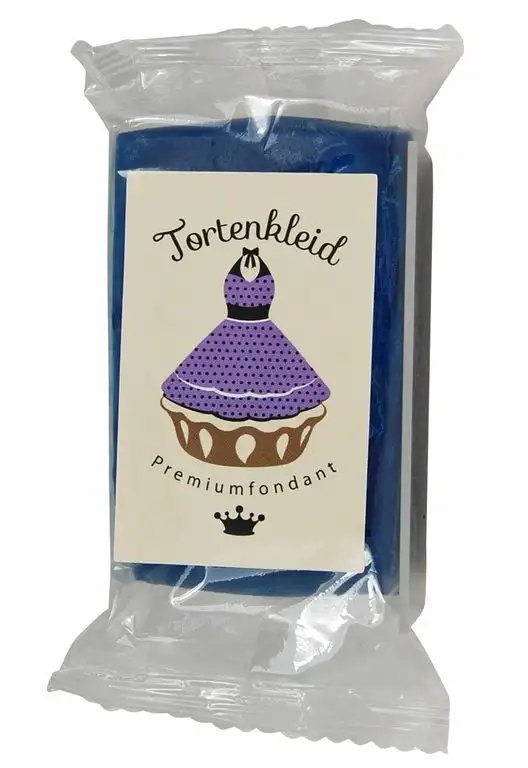 Tortenkleid Rollfondant blau 250g