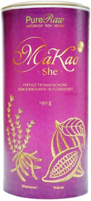 PureRaw MaKao-She Schokoladentrinkmischung (bio & roh), 190 g