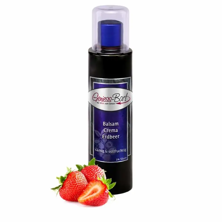 Balsamico Creme Erdbeere 0,26L 3% Säure mit original Crema di Aceto Balsamico di Modena IGP.