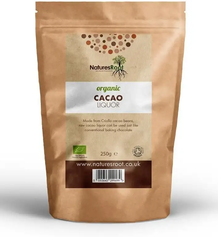 Natures Root Biologische Kakaomasse 250g - UNGESÜßTE BACKSCHOKOLADE |KOCHZUTAT |ANTIOXIDANTIEN KRAFTPAKET