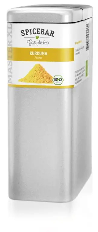 Kurkuma Pulver in Premium Bio Qualität, 450g in der Aromadose