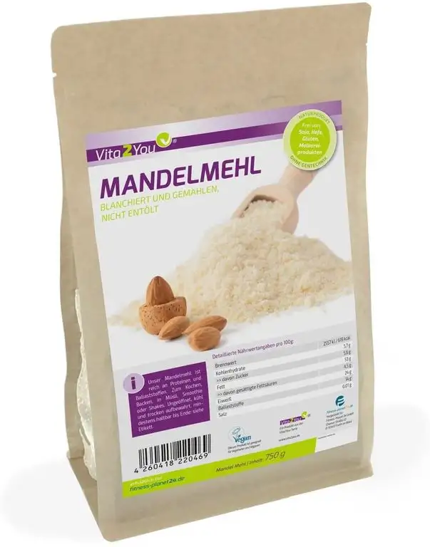 Mandelmehl 750g - blanchiert und naturbelassen - Nur 5,7% Kohlenhydrate - im wiederverschließbaren Zippbeutel - Premium Qualität