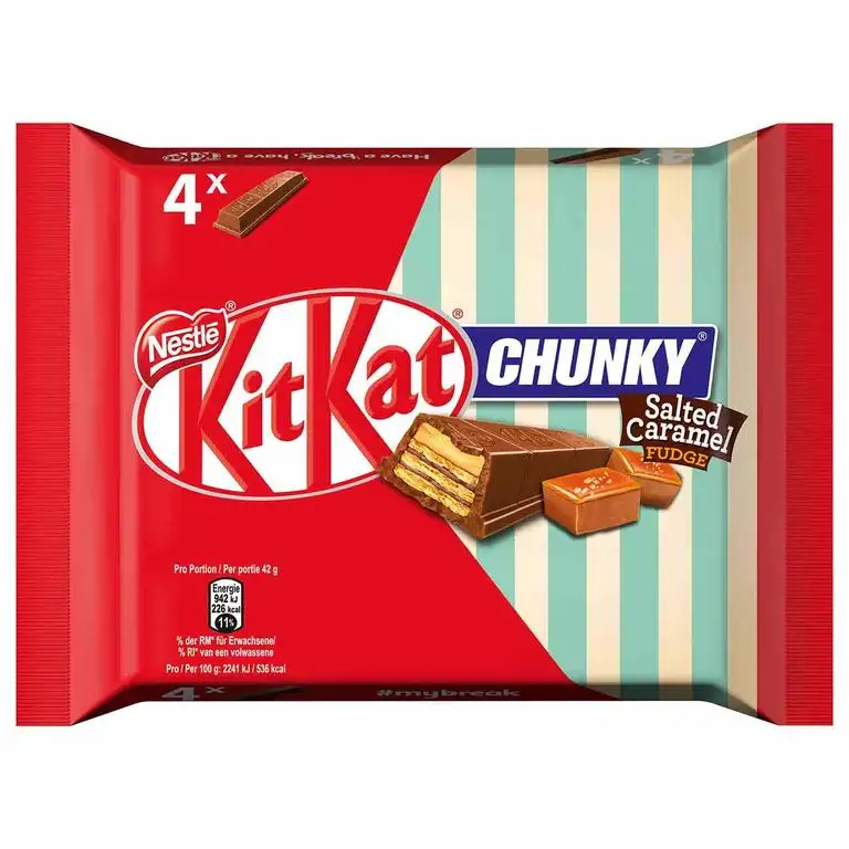 KitKat Chunky Salted Caramel Fudge 4er
