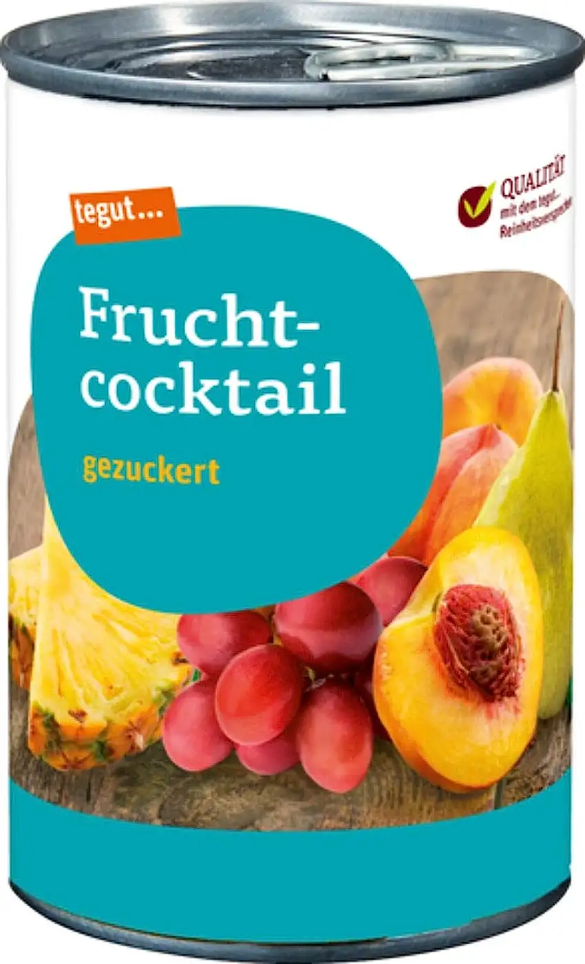 tegut... Fruchtcocktail, 1 x 425 g