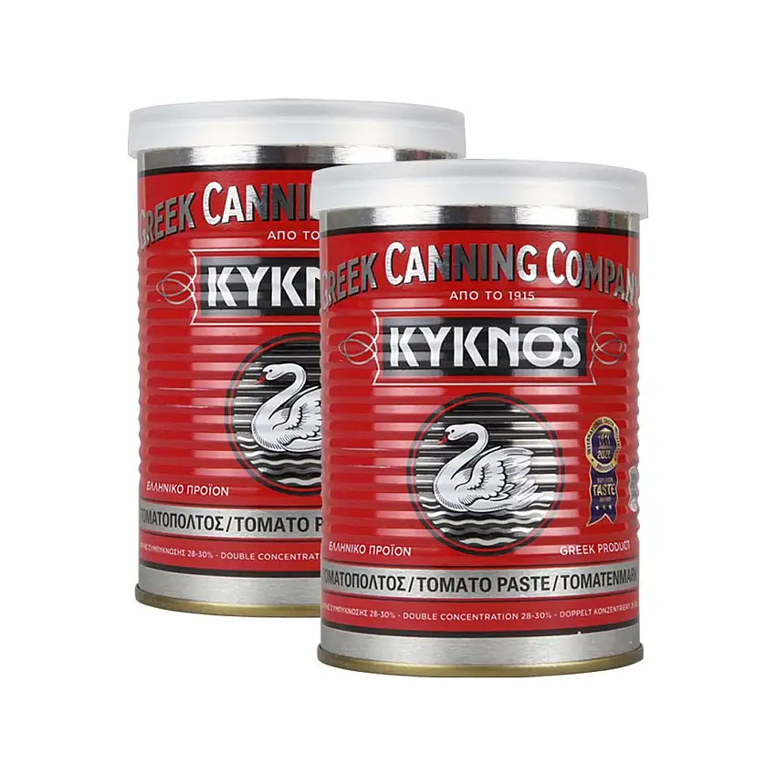 Kyknos doppelt konzentrierte Tomatenpaste 28-30% - 410g Dose, 2er Pack (2 x 410 g)