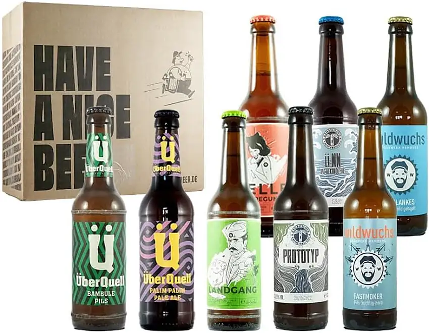 Craft Beer aus Hamburg Paket - 8 Biere von Hamburger Craft Beer Brauereien