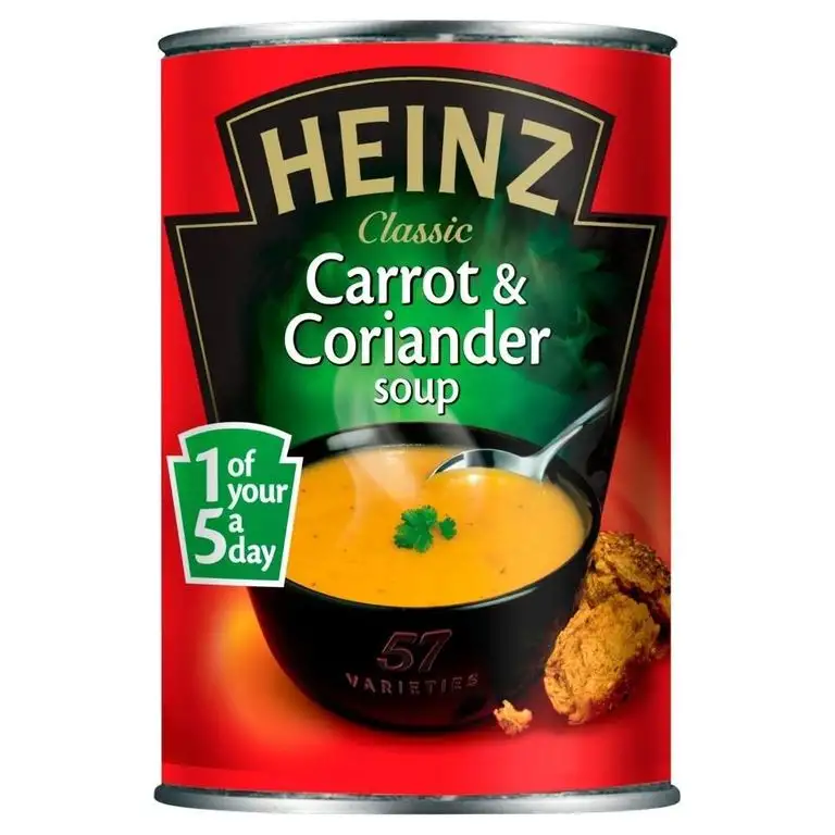 Heinz Klassische Carrot & Koriander-Suppe (400 g) - Packung mit 6