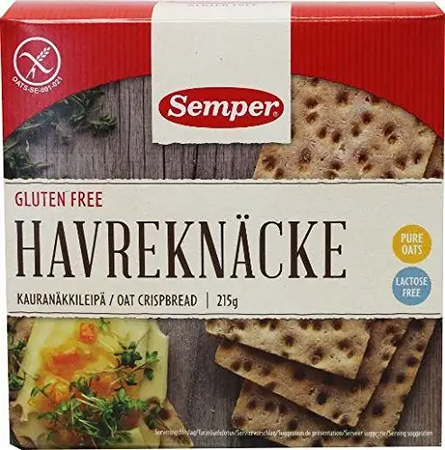 Semper Haferknäcke Glutenfrei, Laktosefrei - Havreknäcke Gluten Free, 215g