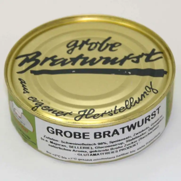 Grobe Bratwurst 200g, Dosenwurst/Wurstkonserven von der Landmetzgerei Sandritter
