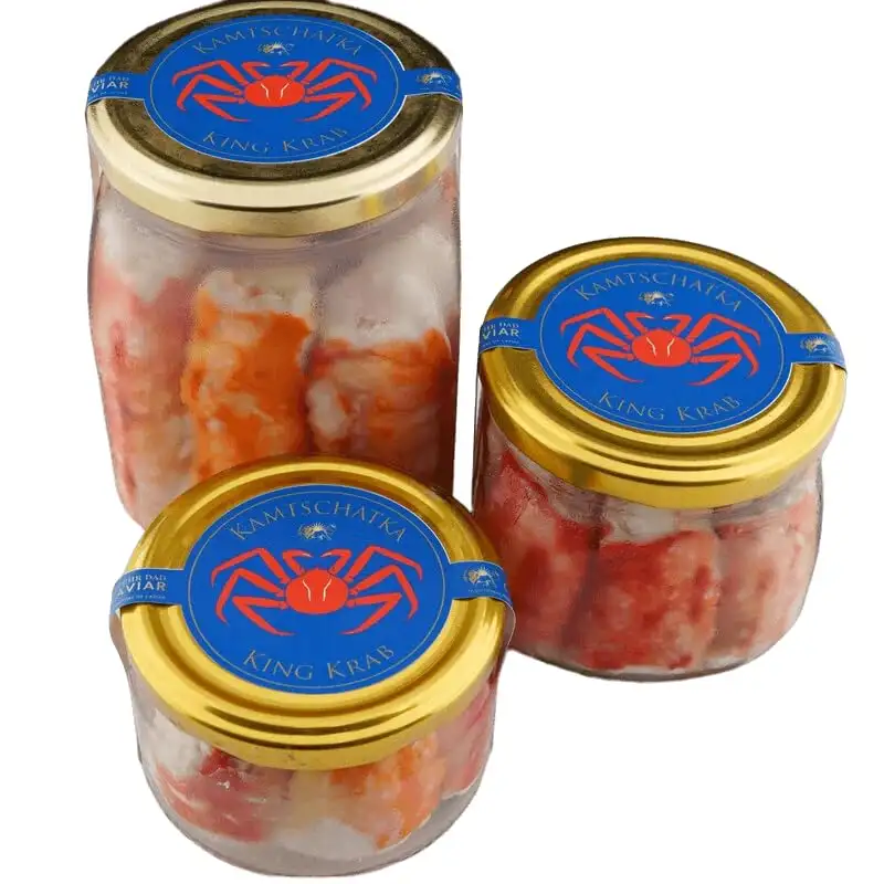 Kamtschatka Königskrabbe King Crab 100% Beinfleisch im Glas (720g)