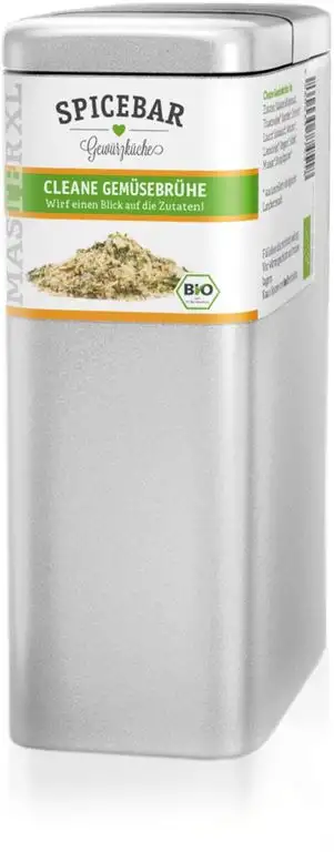 Cleane Gemüsebrühe in Bio Qualität - Wirf ein Blick auf die Zutaten! (500g / 30 Liter Brühe)