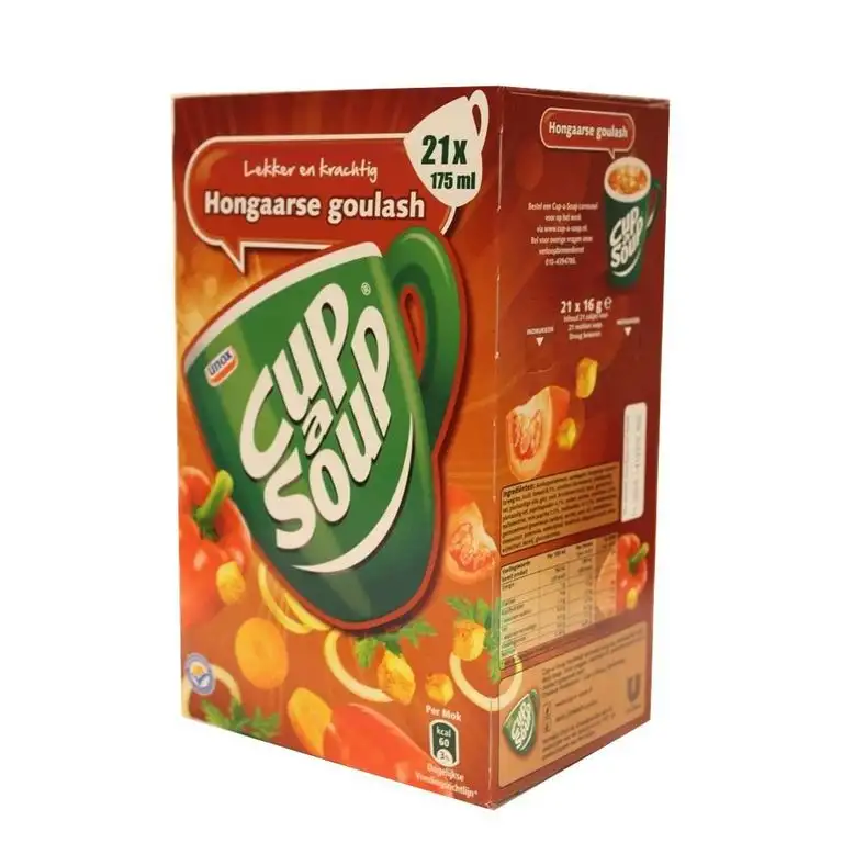 Unilever Ungarische Gulaschsuppe, Coup a Soup, Tütensuppe, Tassensuppe, 21 x 175ml