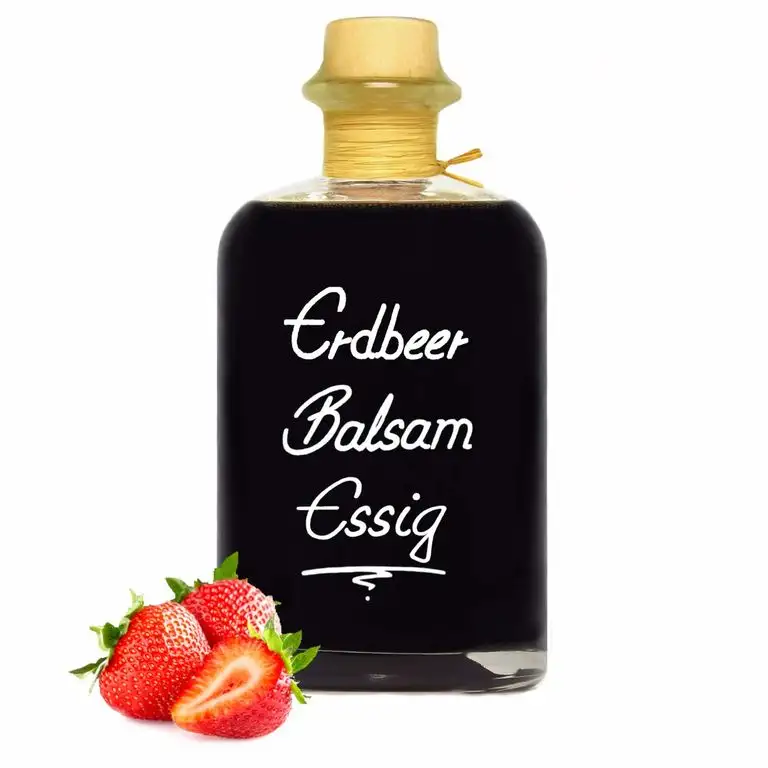 Erdbeer Balsam Essig 0,5 L 40% Fruchtanteil intensiv fruchtig & mild 5% Säure Erdbeeressig Fruchtessig