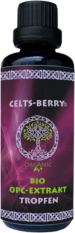 OPC Traubenkernextrakt BIO - 50ml [600mg reines OPC nach NP-HPLC Analyse] CELTS-BERRY, Flüssiges OPC, Vegan