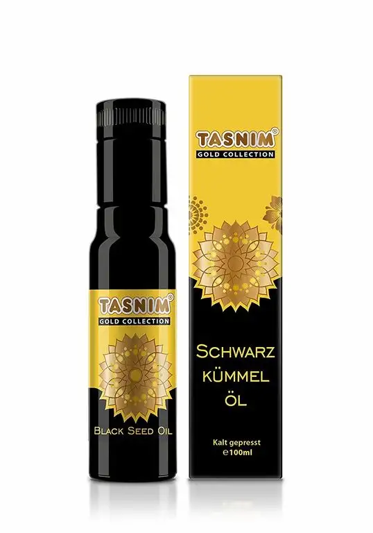 Tasnim® Schwarzkümmelöl • kaltgepresst • ungefiltert • naturrein • 100ml Glasflasche • äthiopische Samen • Made in Austria