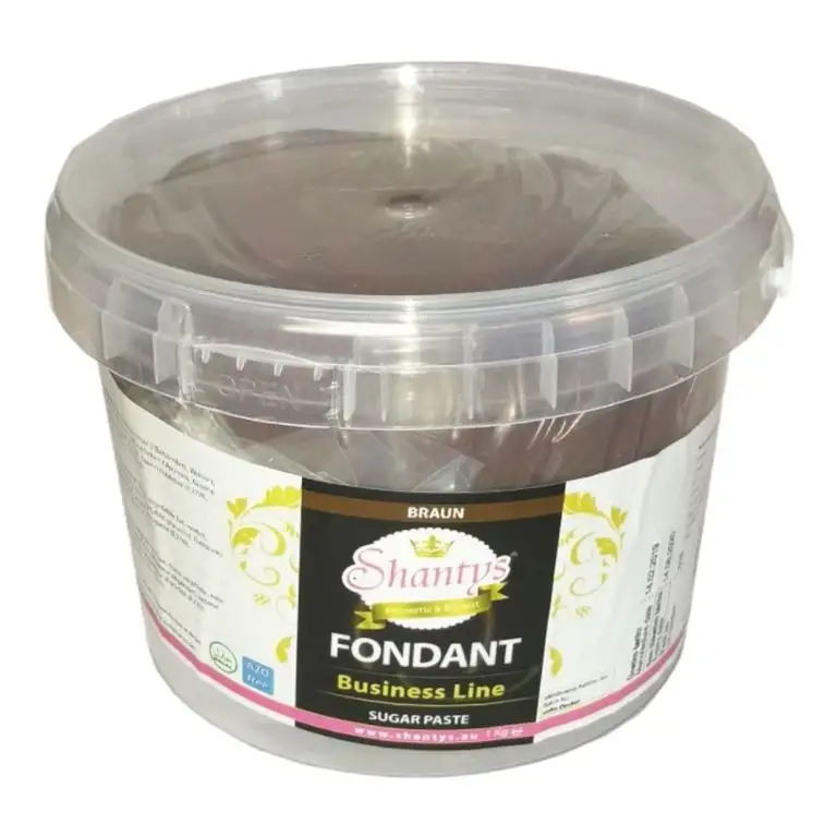 Shantys Fondant Business Line - BRAUN - 1 Kg - Zuckerteig Zuckermasse - SHANTYS