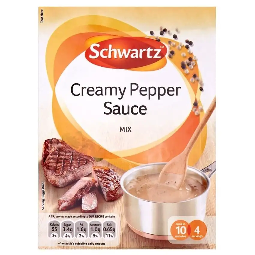 Schwartz Creamy Pepper Sauce Mix (25 g) - Packung mit 2