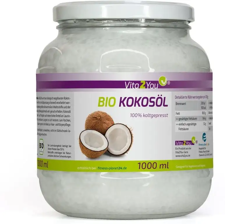 BIO Kokosöl Nativ 1000ml - kaltgepresst und naturbelassen aus ökologischen Anbau - Sri Lanka - Premium Qualität