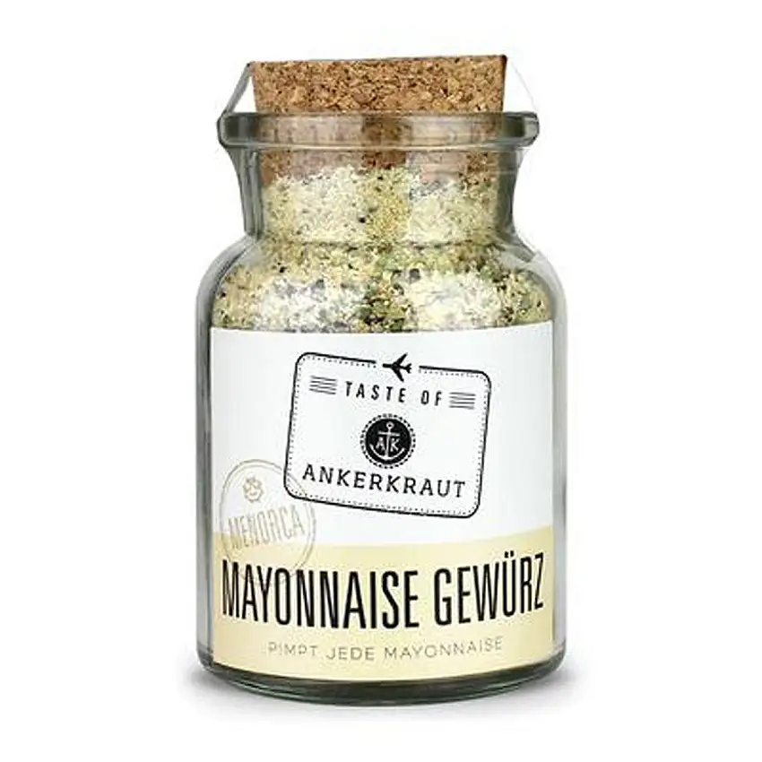 Ankerkraut Mayonnaise Gewürz - Menorca Korkenglas