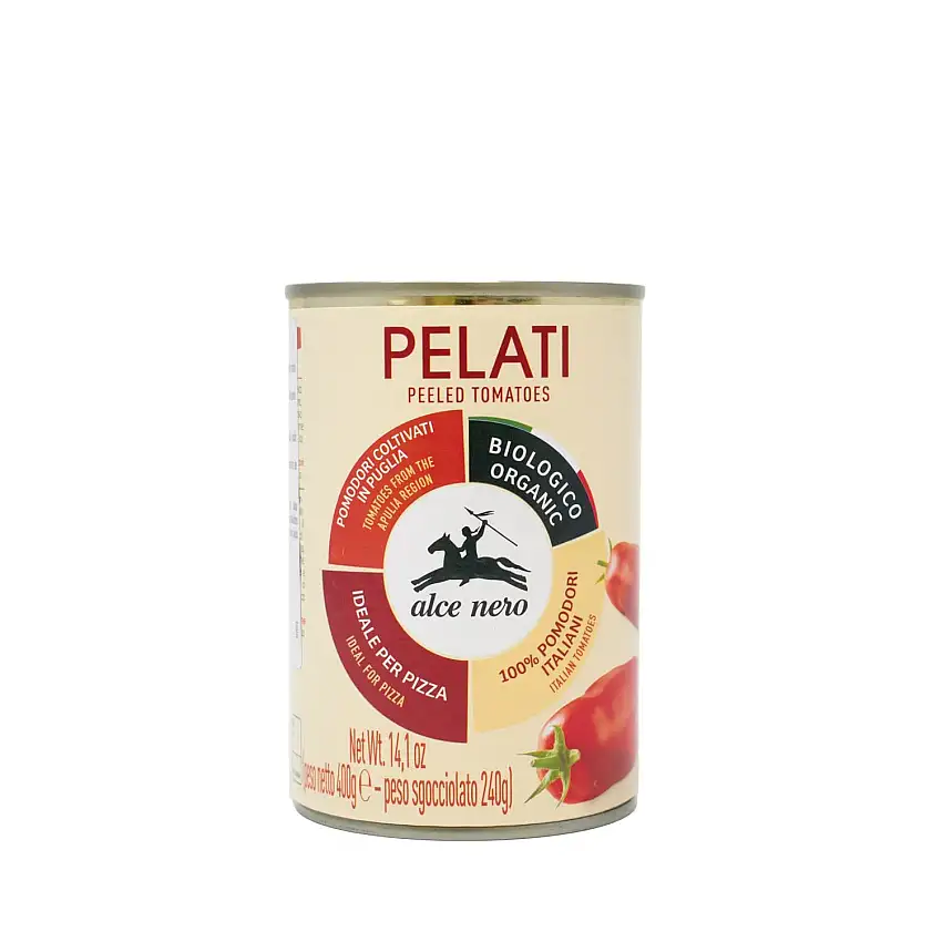 Alce Nero Bio ganze geschälte Tomaten 400 g