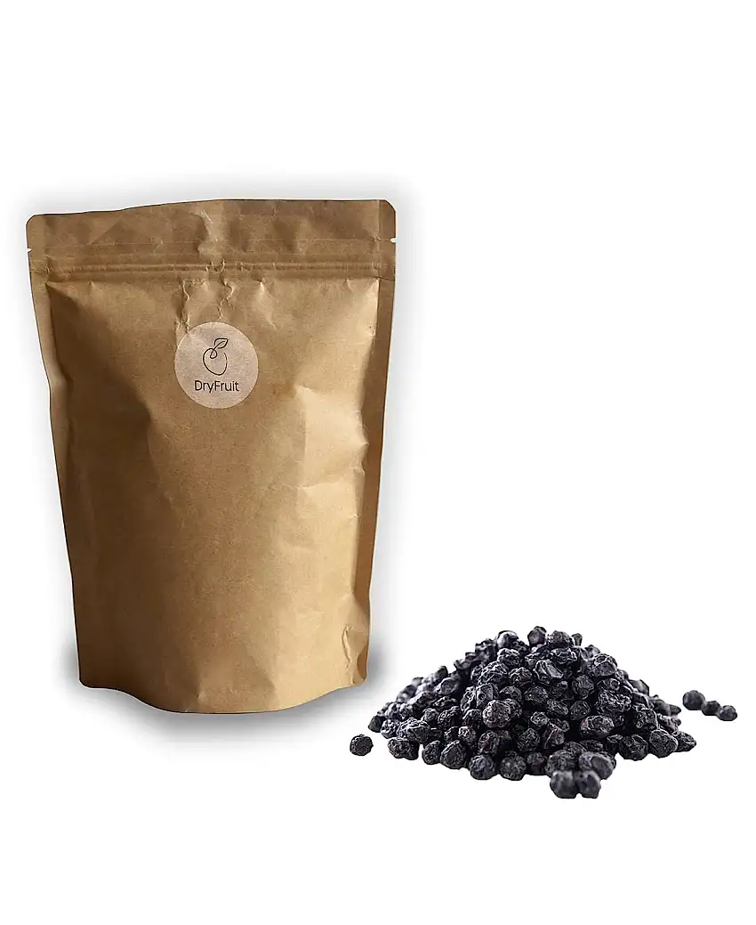 Dry-Fruit - Heidelbeeren getrocknet naturbelassen, unbehandelt, getrocknete Früchte als gesunde Alternative zu industriellen Snacks | Trockenfrüchte | 500g