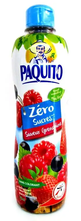 Paquito Sirup Grenadine ohne Zucker 750 ml PET Flasche