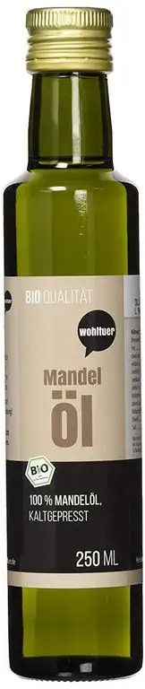 Wohltuer Bio Mandelöl - Nativ gepresst und 100% rein - Natur pur (250 ml)