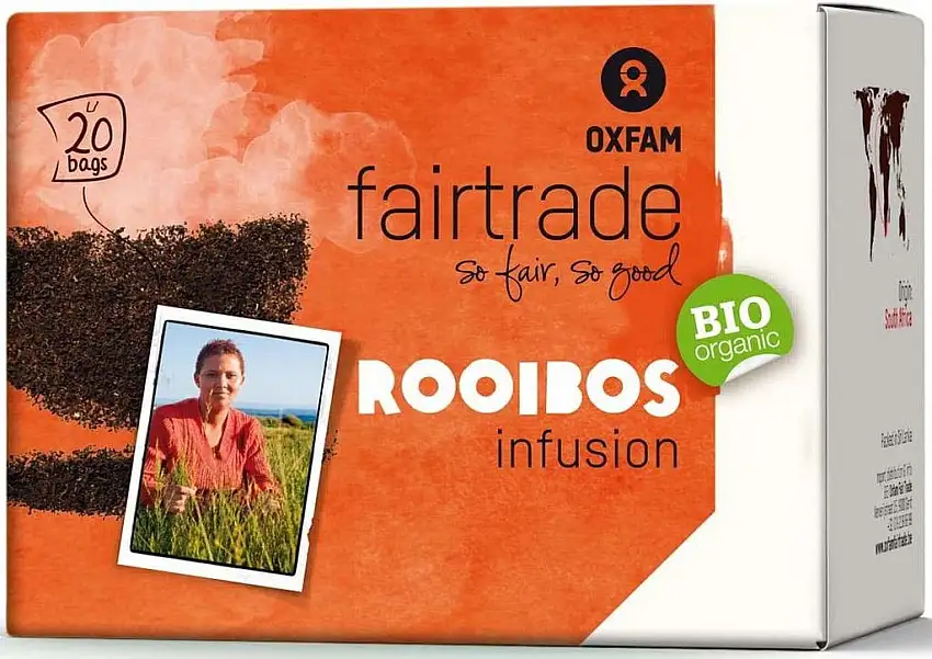 FAIR TRADE ORGANIC BIO Tee in Säcken 2x20 Stück 2er Pack (2x 36g) Teebeutel OXFAM (Rooibos)