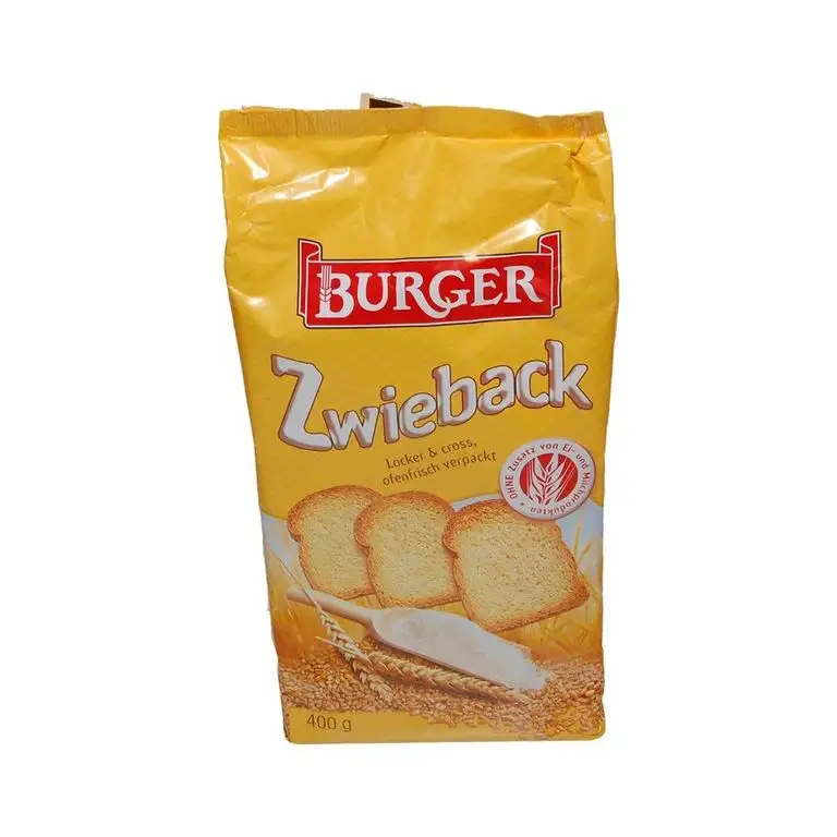 Burger Knäcke GmbH + Co. KG: Burger Zwieback - 1 Beutel à 400 gr