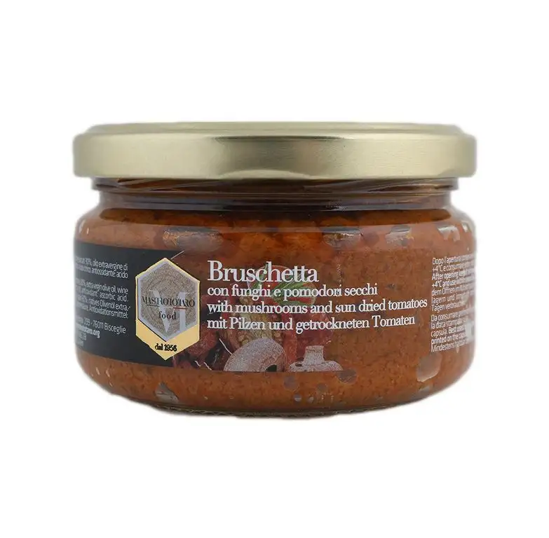 Bruschetta mit Pilzen und getrockneten Tomaten 228ml (Apulien - ITALY)