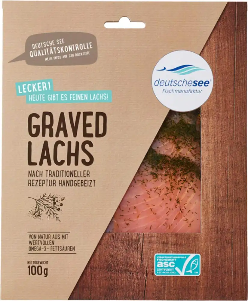 Deutsche See Graved Lachs, 100 g