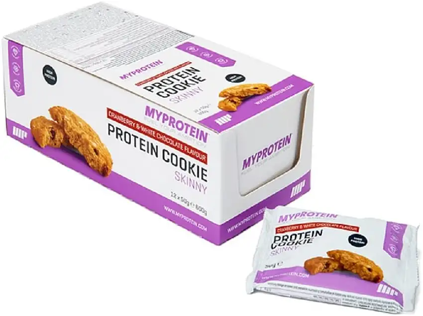 Myprotein Skinny Cookies 12 x 50g Cranberry - Weiße Schokolade