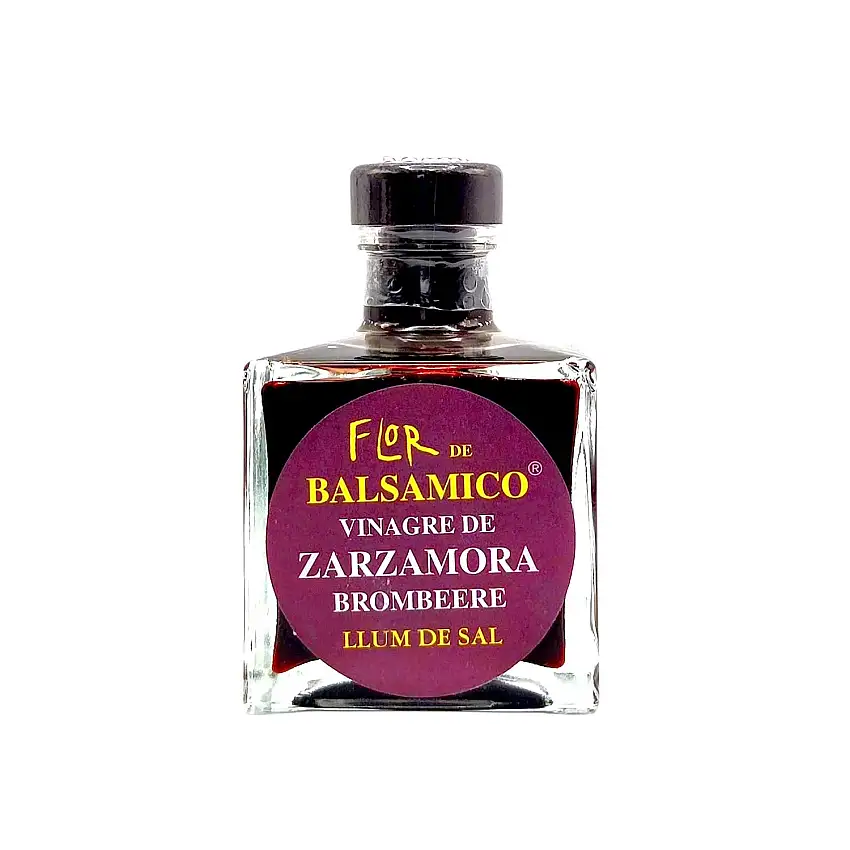 LLUM DE SAL Mallorca Balsamico Gourmet Essig Brombeere - Flor de Balsamico Flacon Vinagre de Zarzamora (100ml)