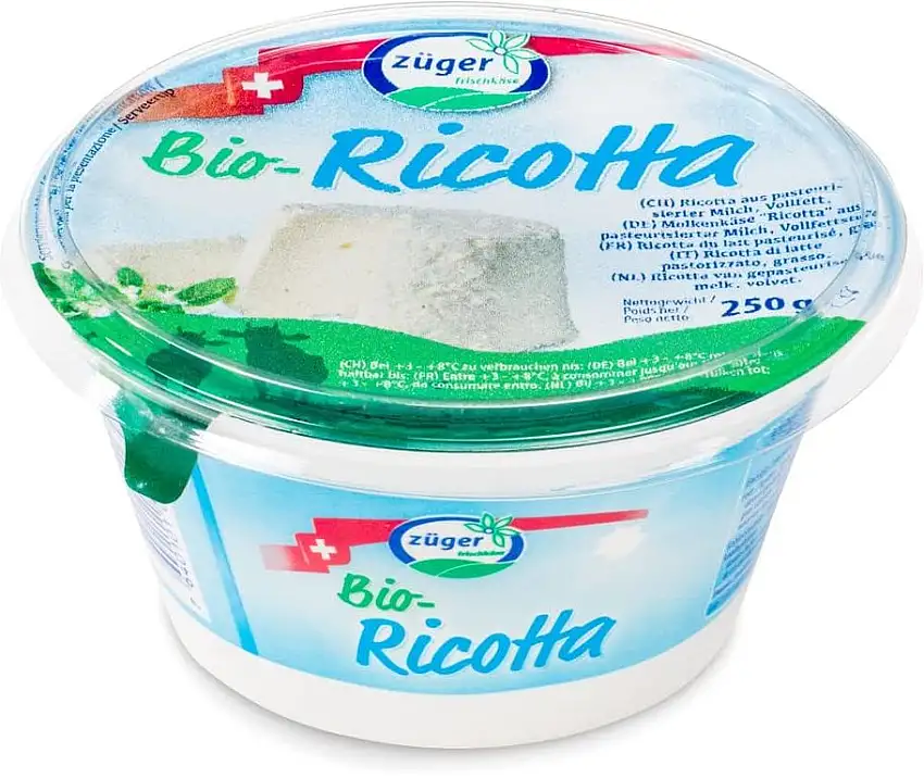 Züger Frischkäse AG Bio Züger Bio Ricotta 250g (6 x 250 gr)