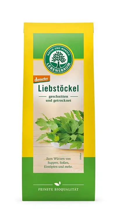 Lebensbaum Liebstöckel, geschnitten und getrocknet, 15 g